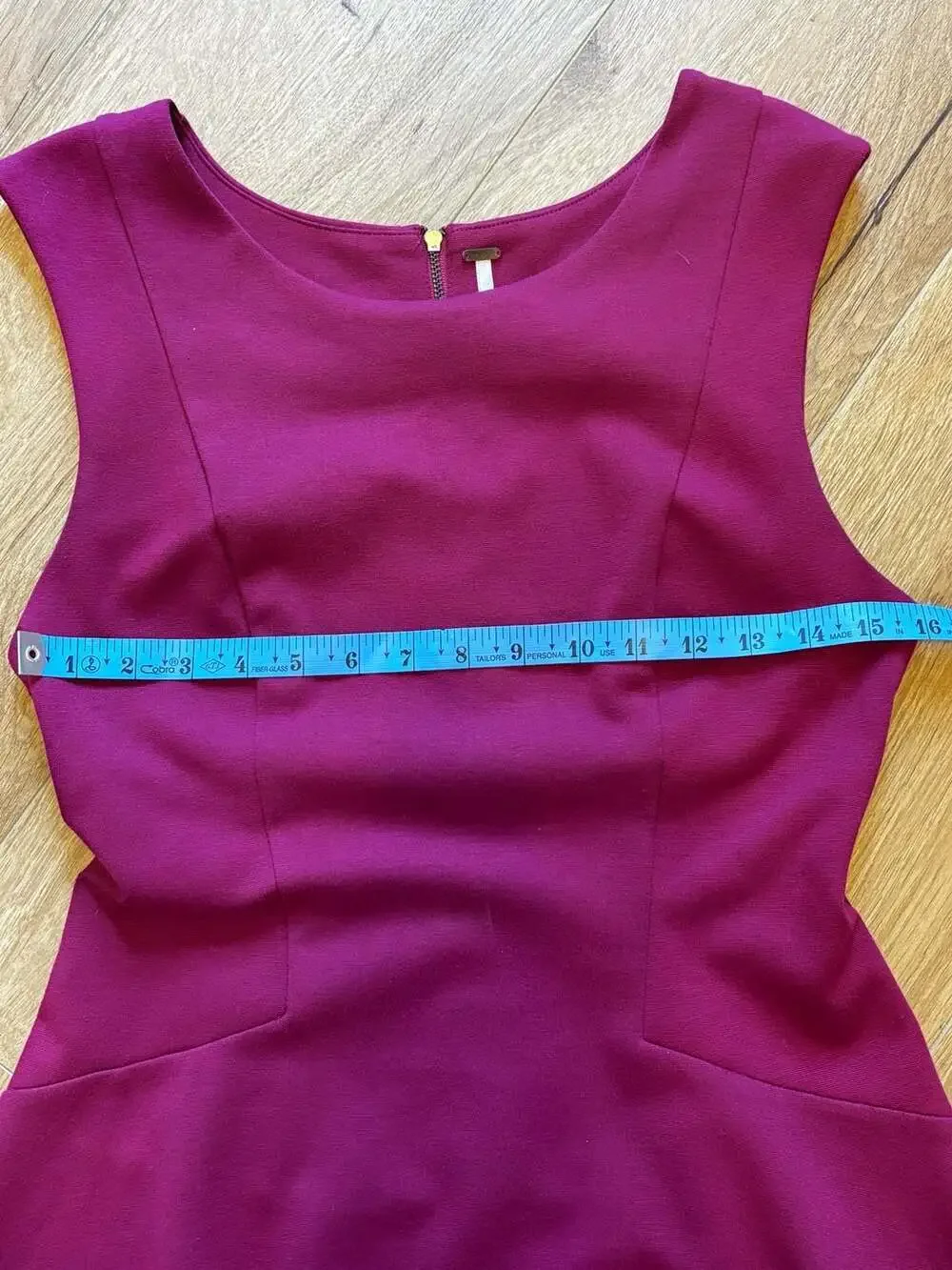 Free People Sleeveless Fit and Flare Mini Dress Magenta Size M
